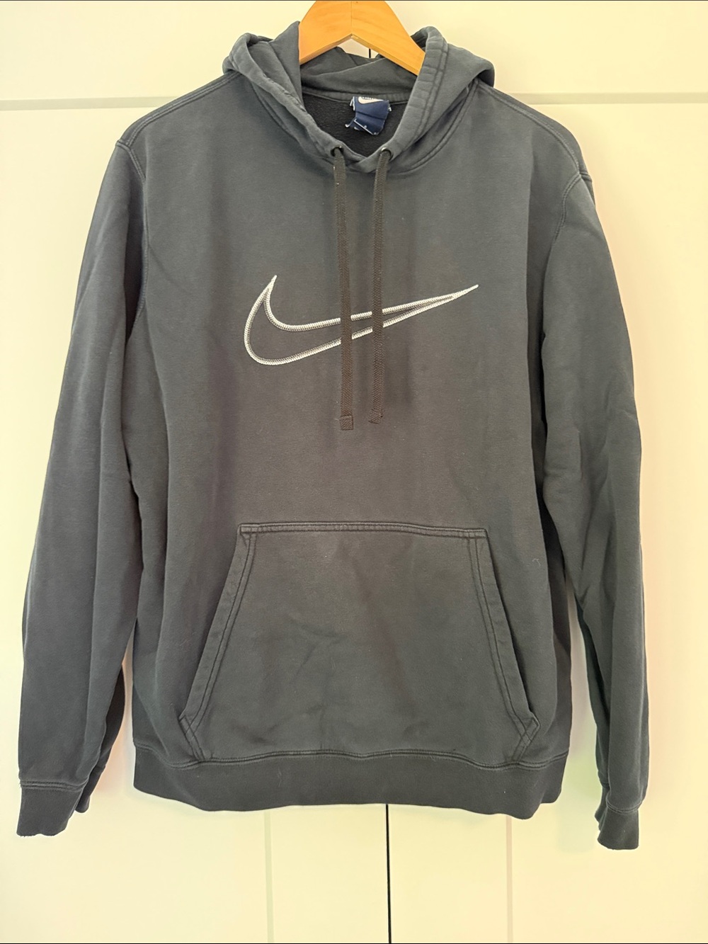 Nike Men's Black Swoosh Pullover Hoodie